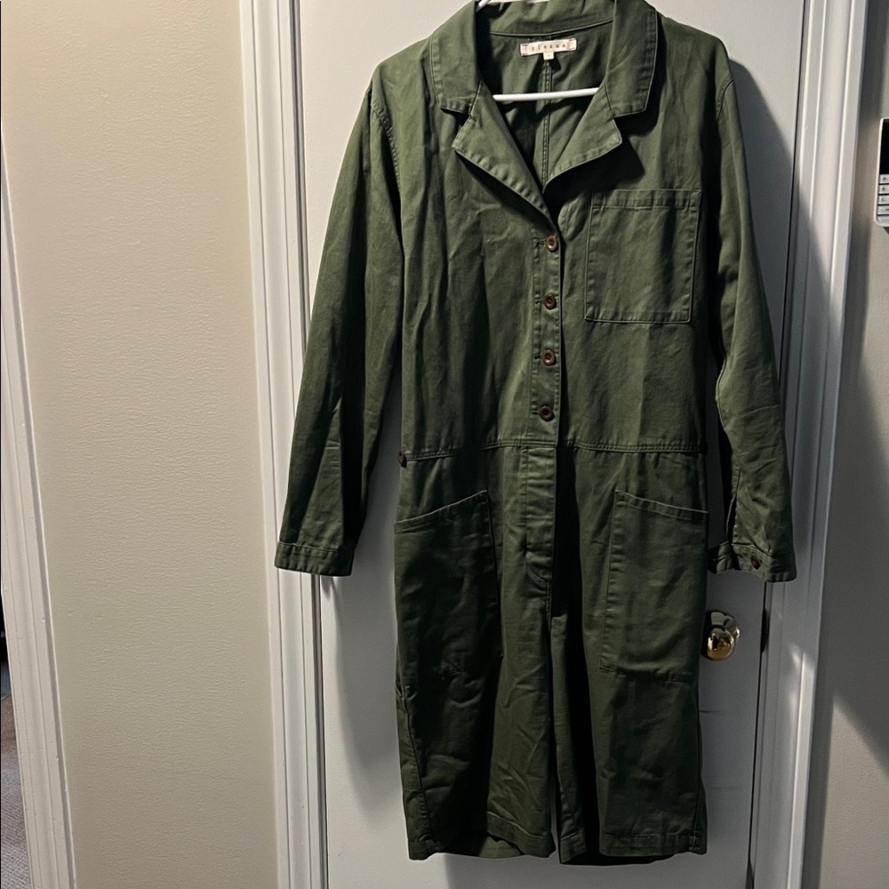 Xirena Olive Utility jumpsuit